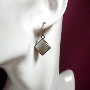 Source Unknown Silver Geometric Earrings